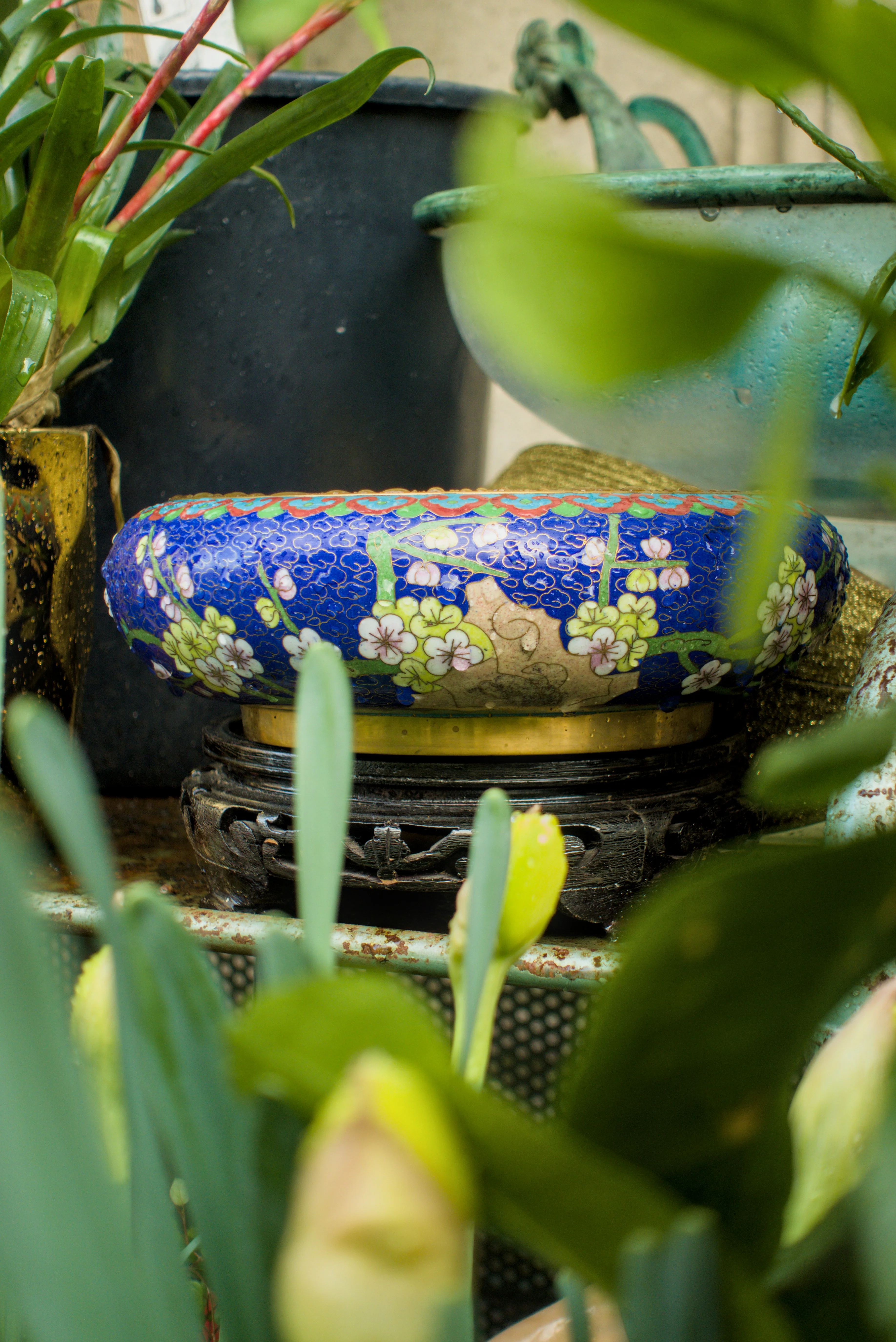Vase bleu
